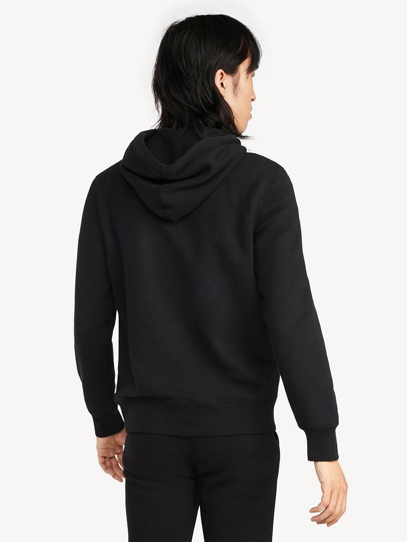 Férfi Tommy Hilfiger Essential zip Hoodies Fekete | HU 1228UZG